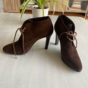 Ralph Lauren Cheshire Dark Brown Sport Suede Boots Size 7.5